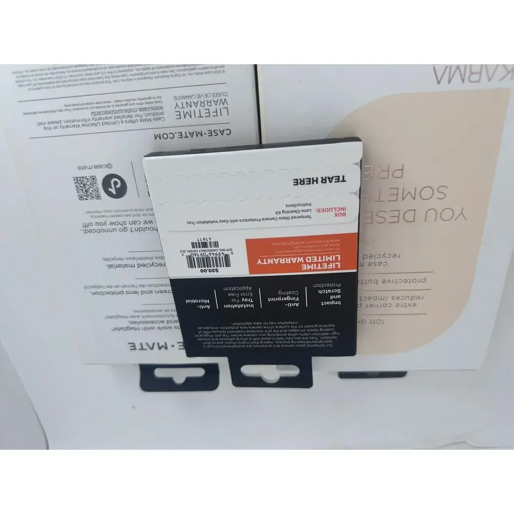 2-Day $55 iPhone 16 Plus Bundle: Case-Mate/Karma + DuraGlass Lens Protector NWT